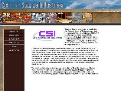 Web hosting customerCSI - Counter Source Industries 